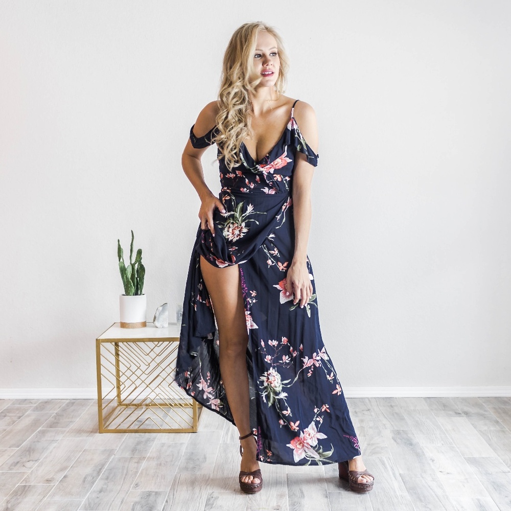 'Fanciful Florals' Maxi Dress